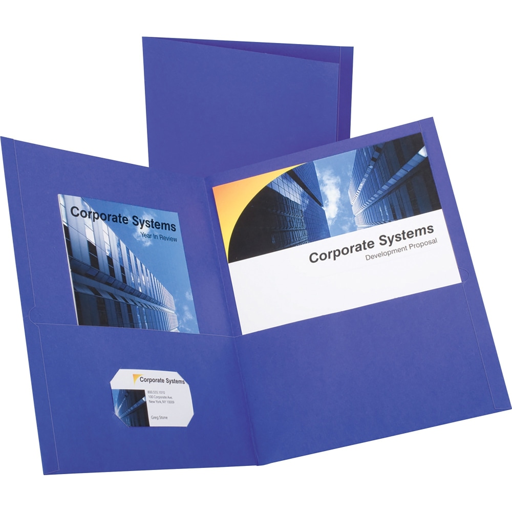 Oxford Letter Recycled Pocket Folder - 8 1/2"x11"