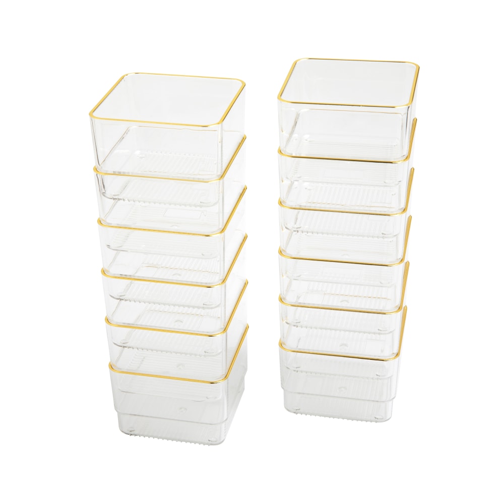 Martha Stewart Kerry Plastic Stackable Office Desk Drawer