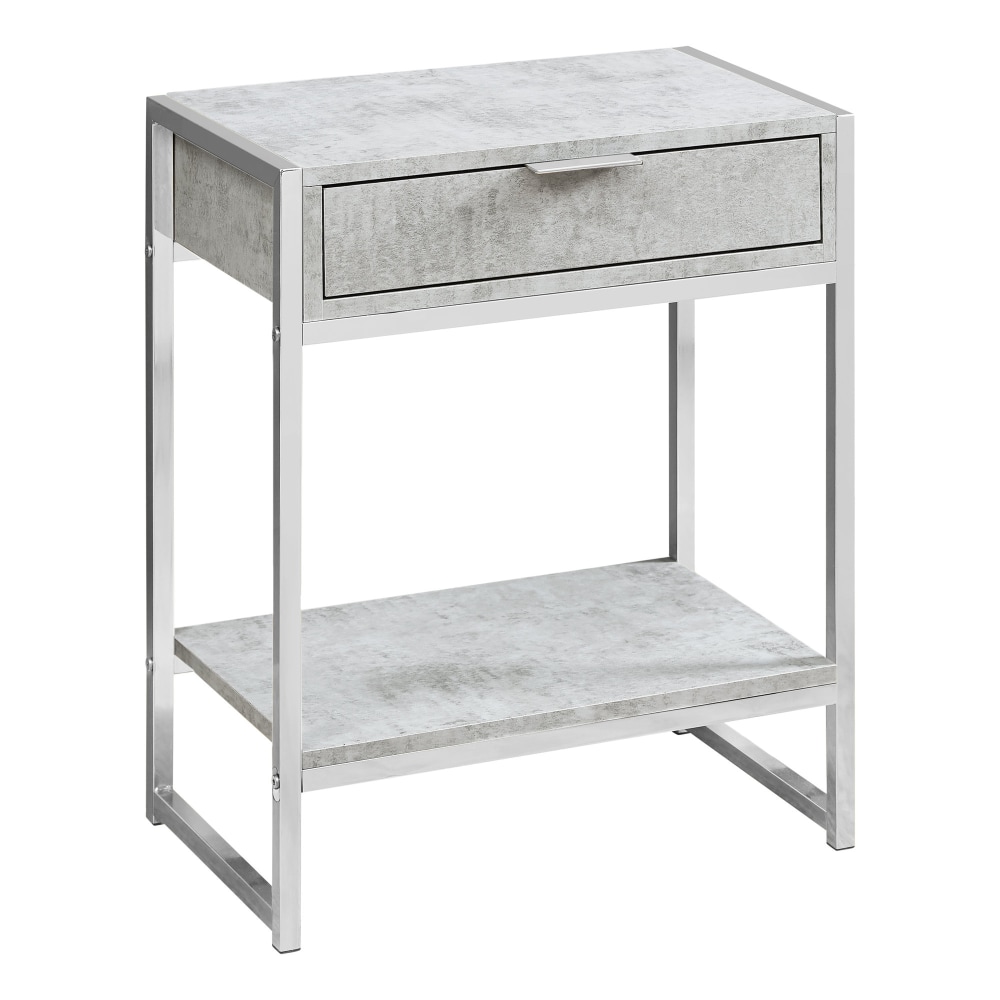 Monarch Specialties Side Accent Table With Shelf, Rectangular,