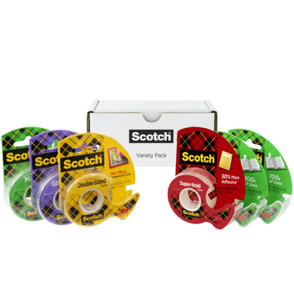 Scotch® Variety Tape Pack, 6 Pack, Assorted Tapes