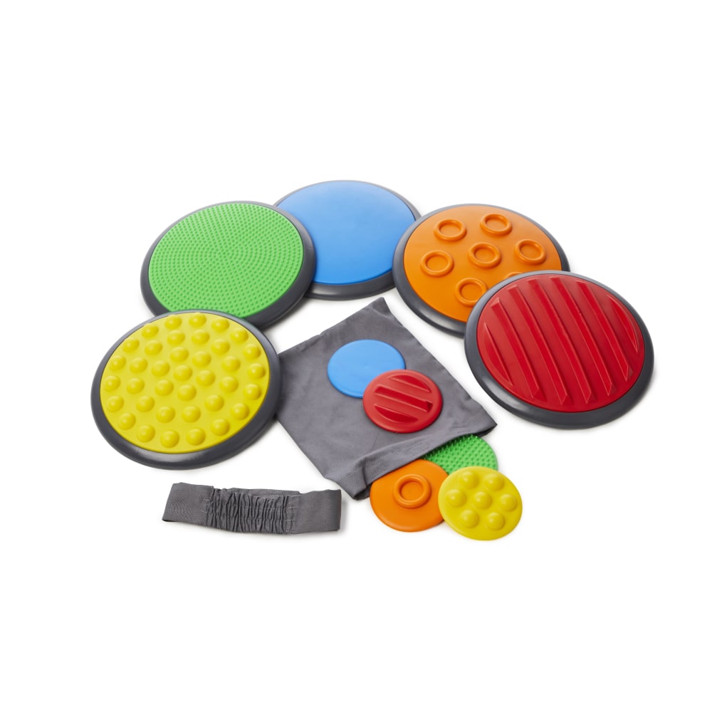 GONGE Tactile Discs, Assorted Colors, Set Of 12