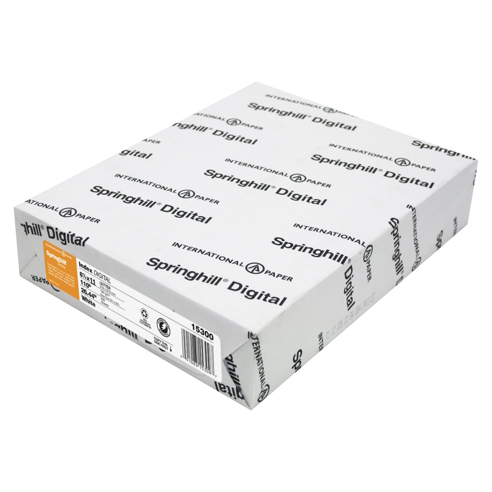 Springhill® Digital Index Card Stock, White, Letter (8.5"