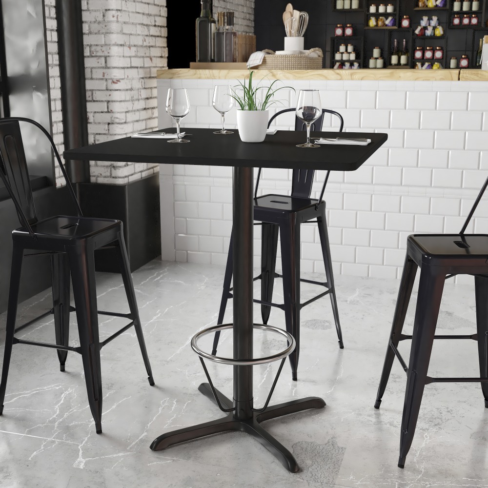 Flash Furniture Square Laminate Table Top With Bar