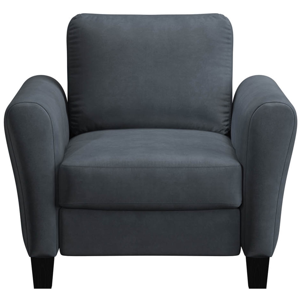 Lifestyle Solutions Winslow Chair with Rolled Arms, Dark