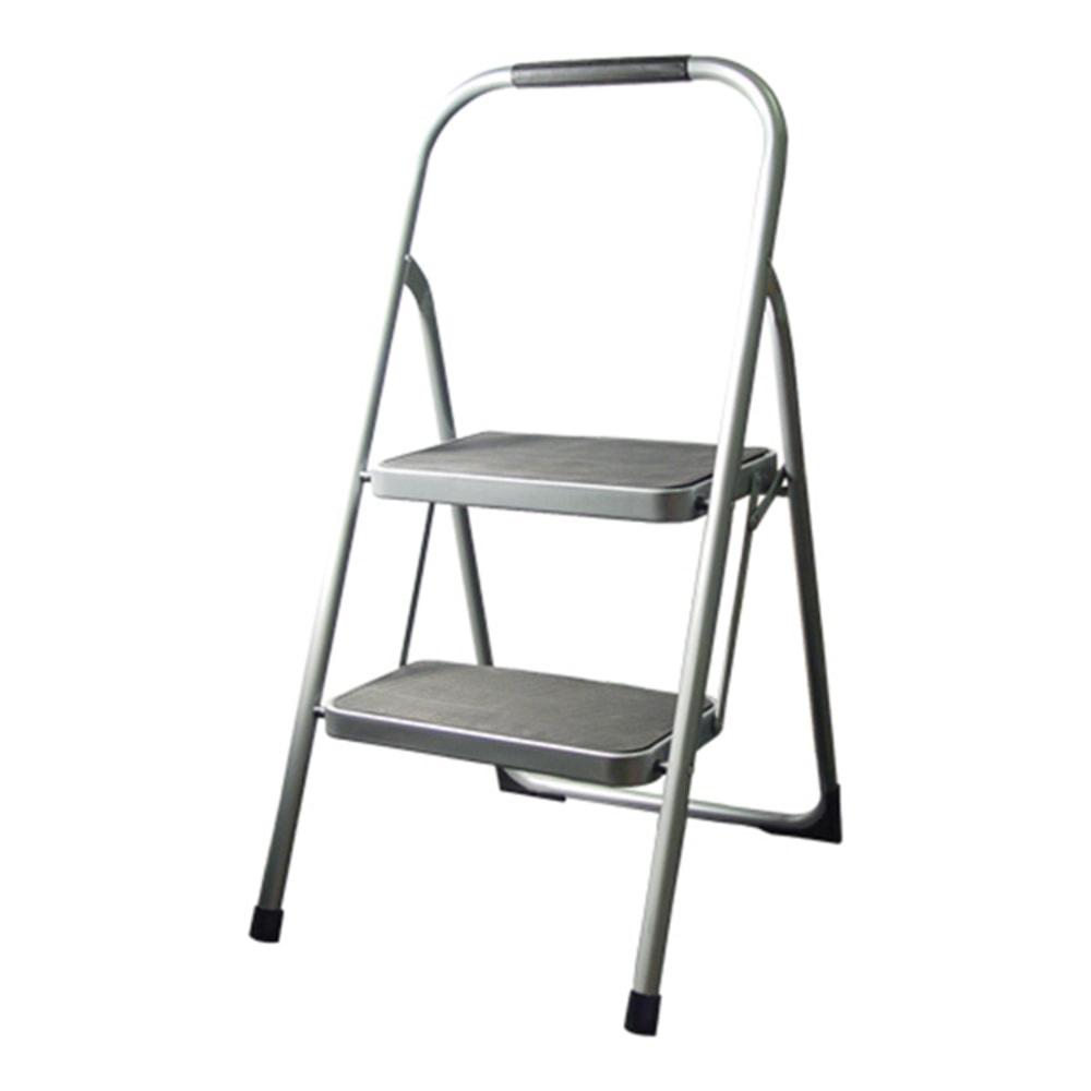Gorilla Ladders Steel 2-Step Folding Step Ladder, 200-Lb