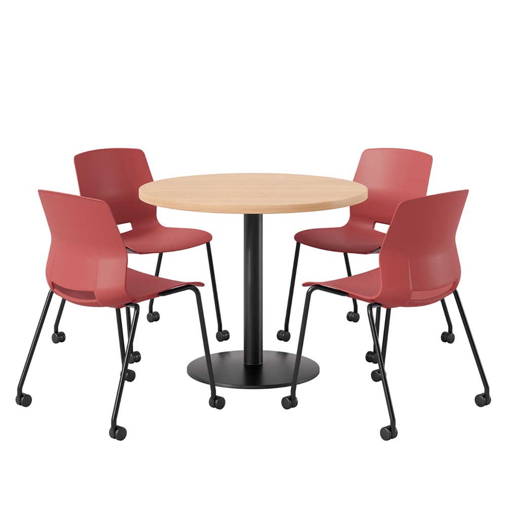 KFI Studios Proof Cafe Round Pedestal Table With