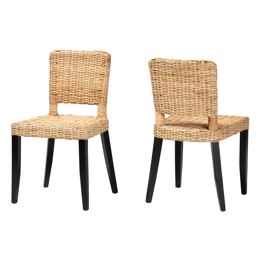 bali & pari Dermot Modern Bohemian Wood/Rattan Dining