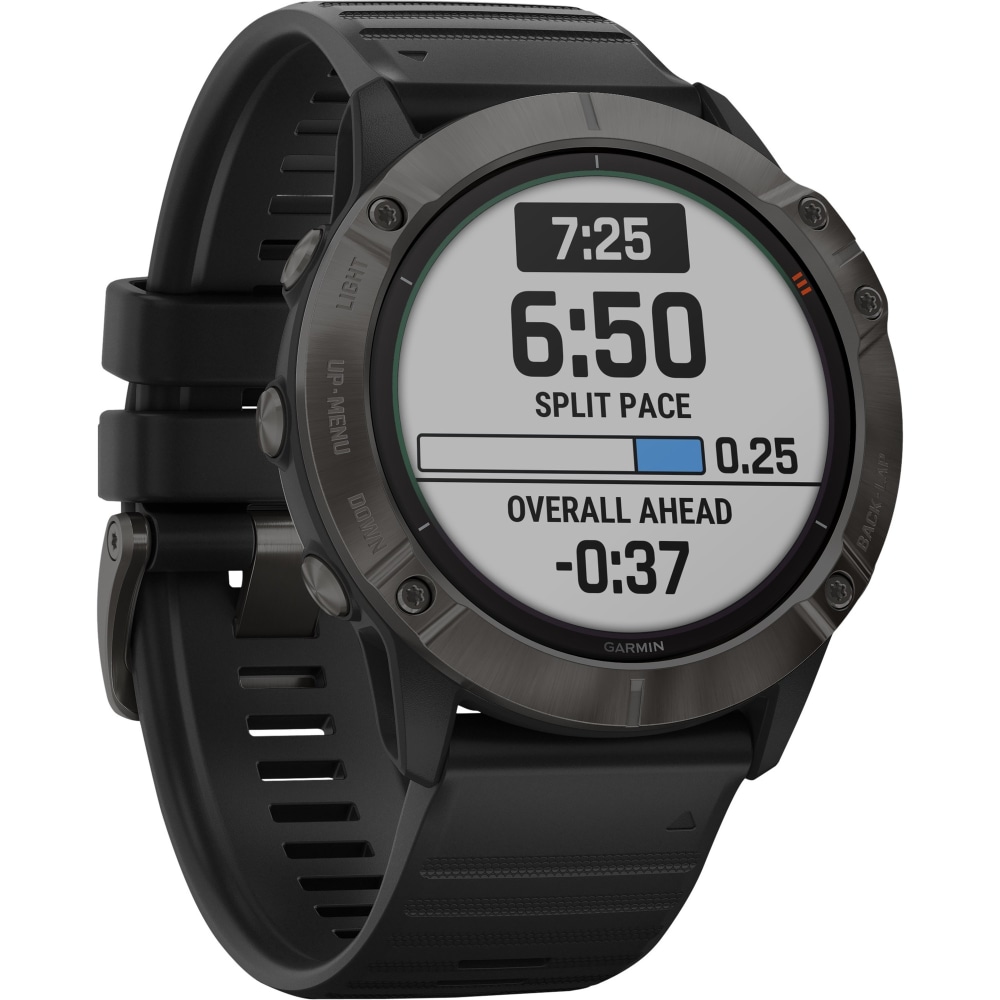 Garmin fenix 6X Solar GPS Watch, Gray/Black