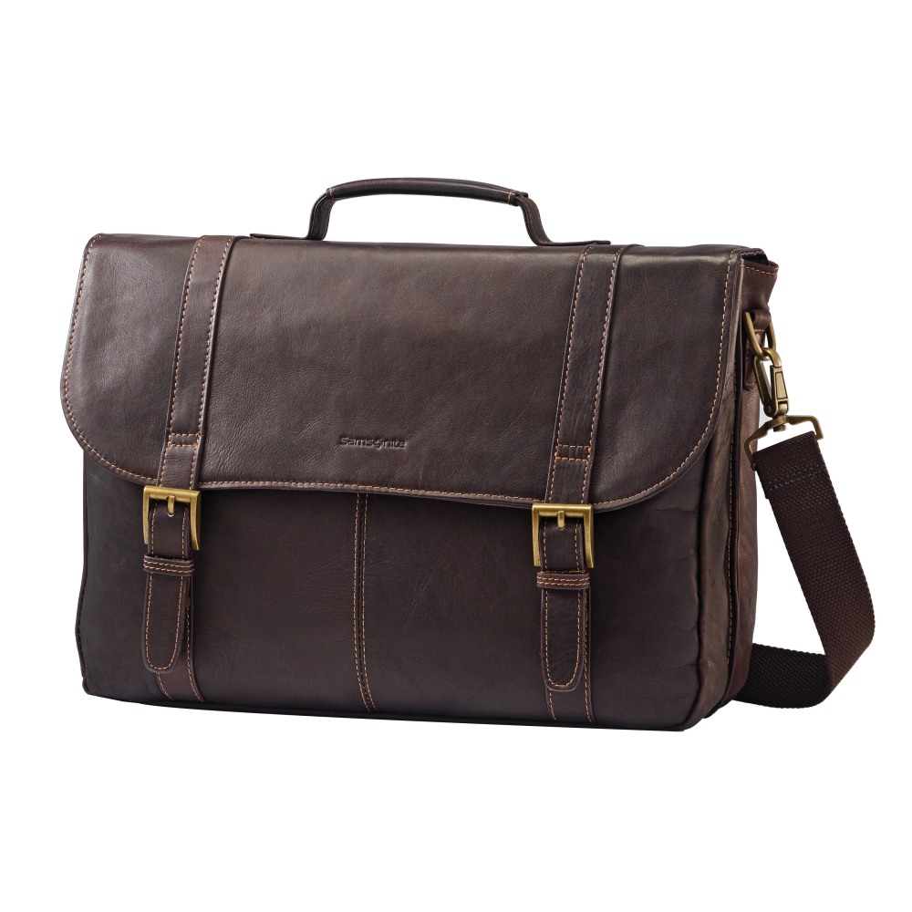 Samsonite® Leather Portfolio, 12" x 16.5" x 5",