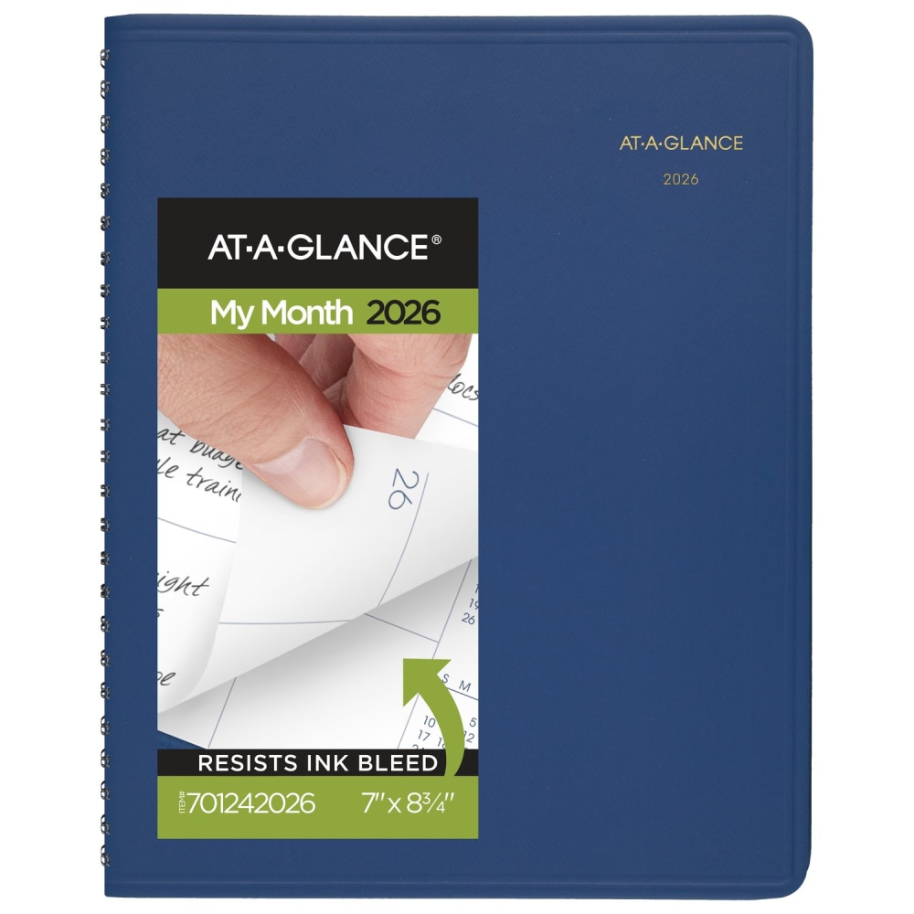 AT-A-GLANCE® 2026 Monthly Planner, Blue, Medium, 7" x