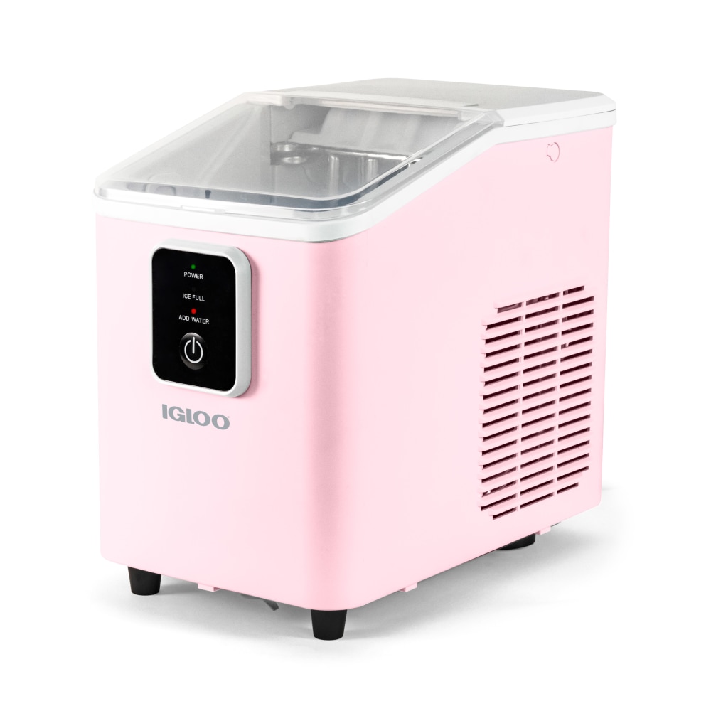 Igloo 26 Lb Self-Cleaning Ice Maker, Pink, Total