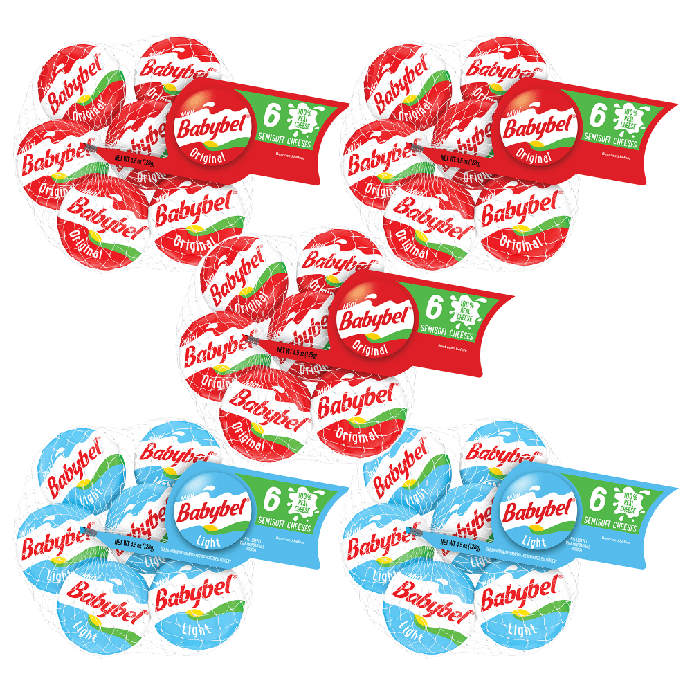 Babybel Mini Variety Cheese Wheels, 1 Oz, 6