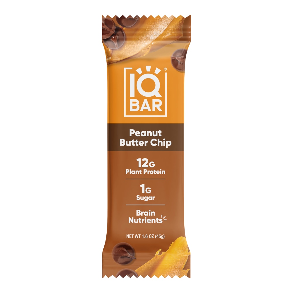 IQ BAR Brain Fuel Protein Bars, Peanut Butter
