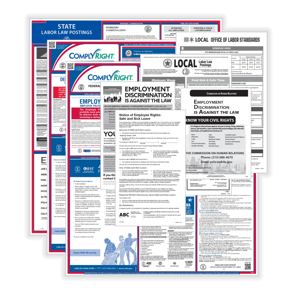 ComplyRight® Federal (Bilingual), State and Local (English) Labor