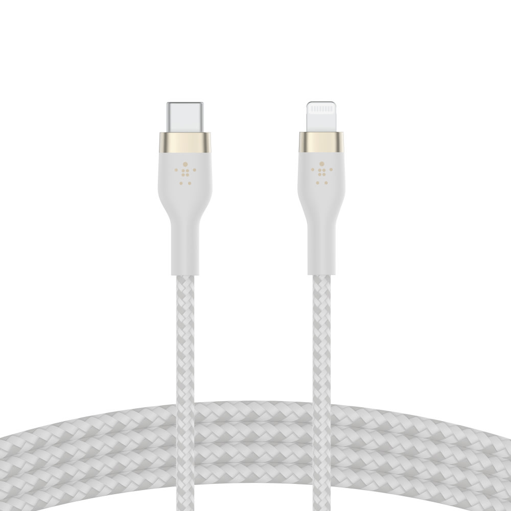 Belkin® USB-C To Lightning Braided Cable, 6.6 FT,