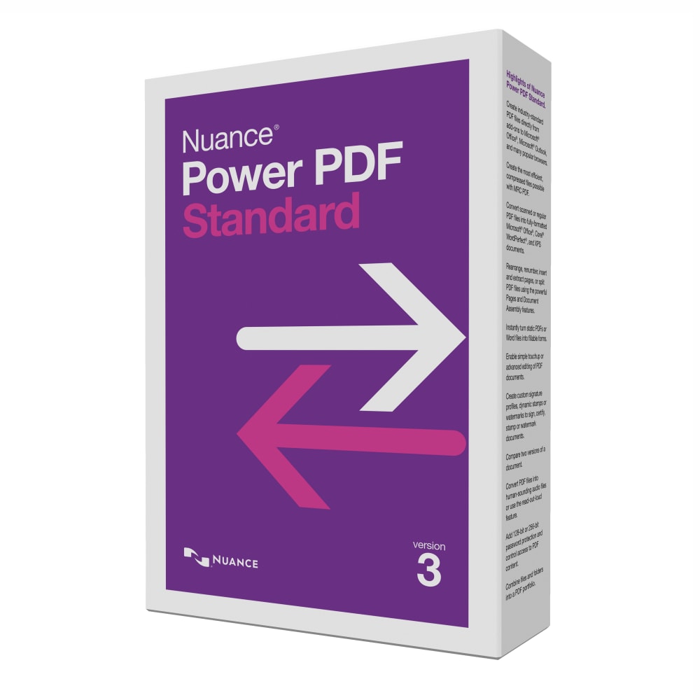 Nuance Power PDF Standard 3.0, Disc