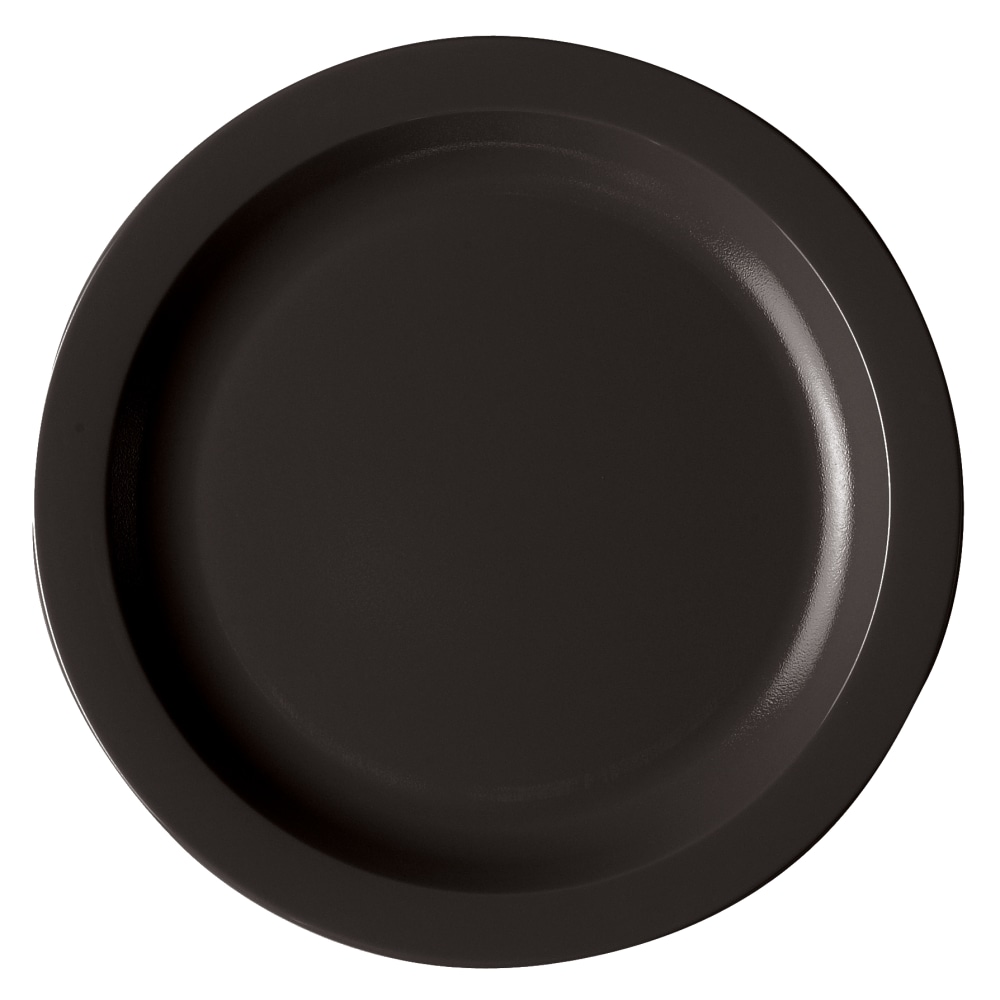 Cambro Camwear Round Dinnerware Plates, 10", Black, Set