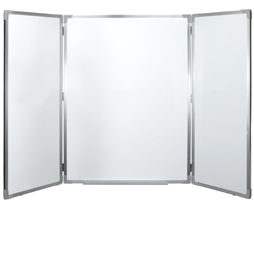 Excello Global Products Magnetic Dry-Erase Wall-Mounted Folding