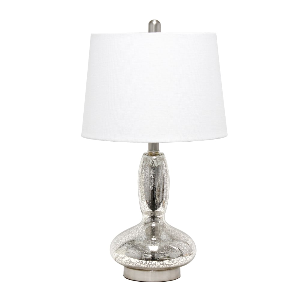 Lalia Home Glass Dollop Table Lamp, 23-1/2"H, White