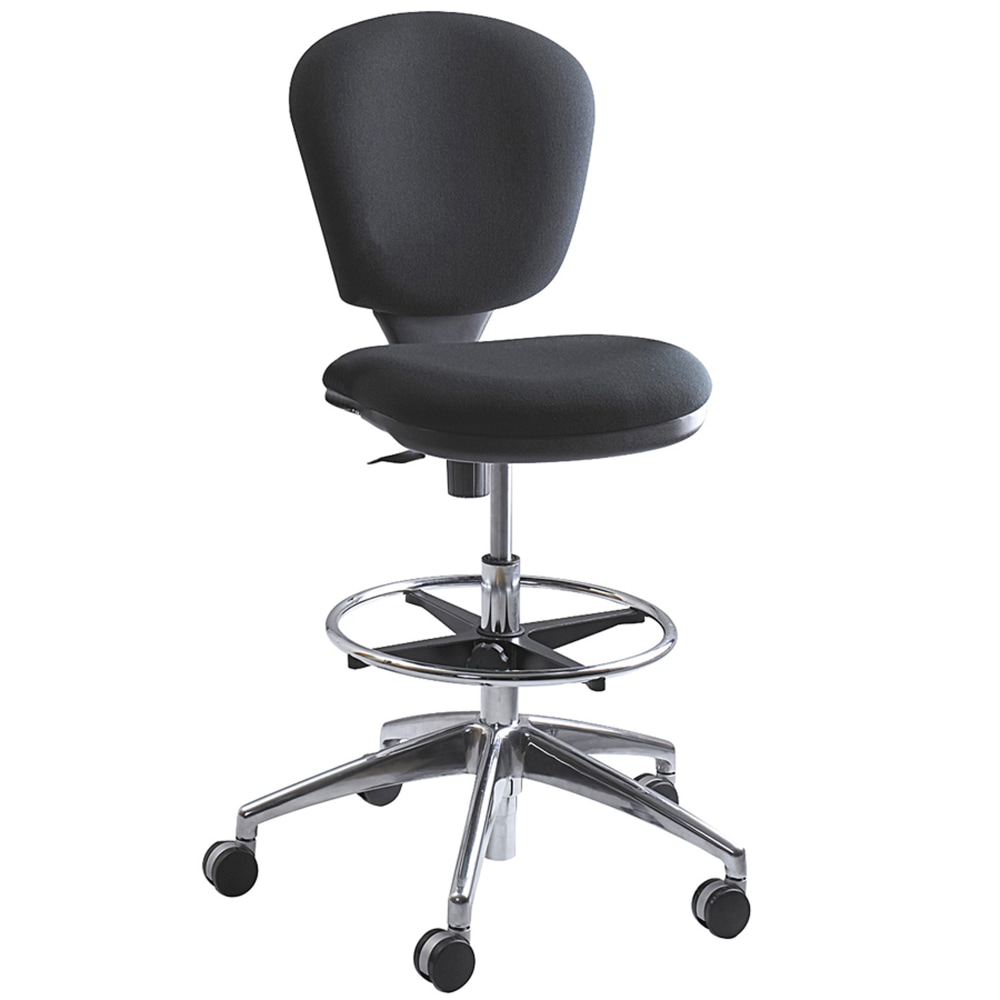 Safco® Metro™ Extended Height Chair, Chrome/Black
