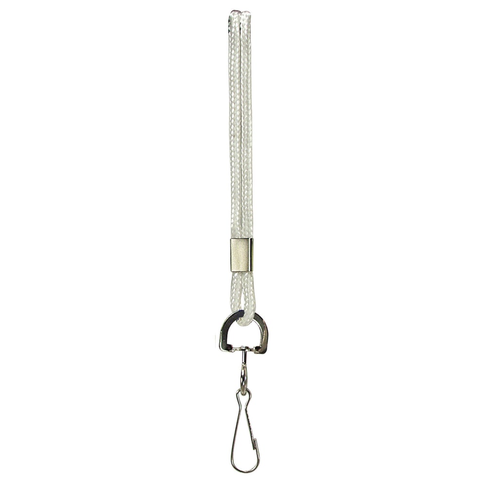 Baumgartens® Lanyards, 38", White, Pack Of 24