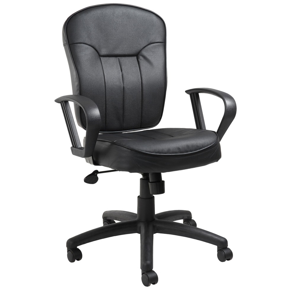 Boss Office Products Mid-Back Task Chair, Black
