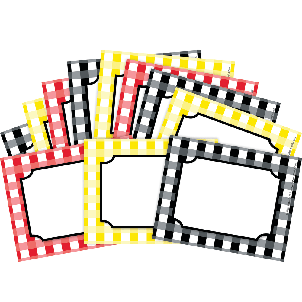 Barker Creek Name Badges/Self-Adhesive Labels, 3 1/2" x