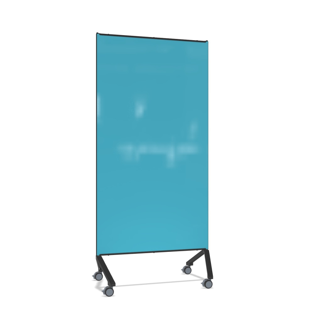 Ghent Pointe Non-Magnetic Dry-Erase Glassboard, 76-1/2” x