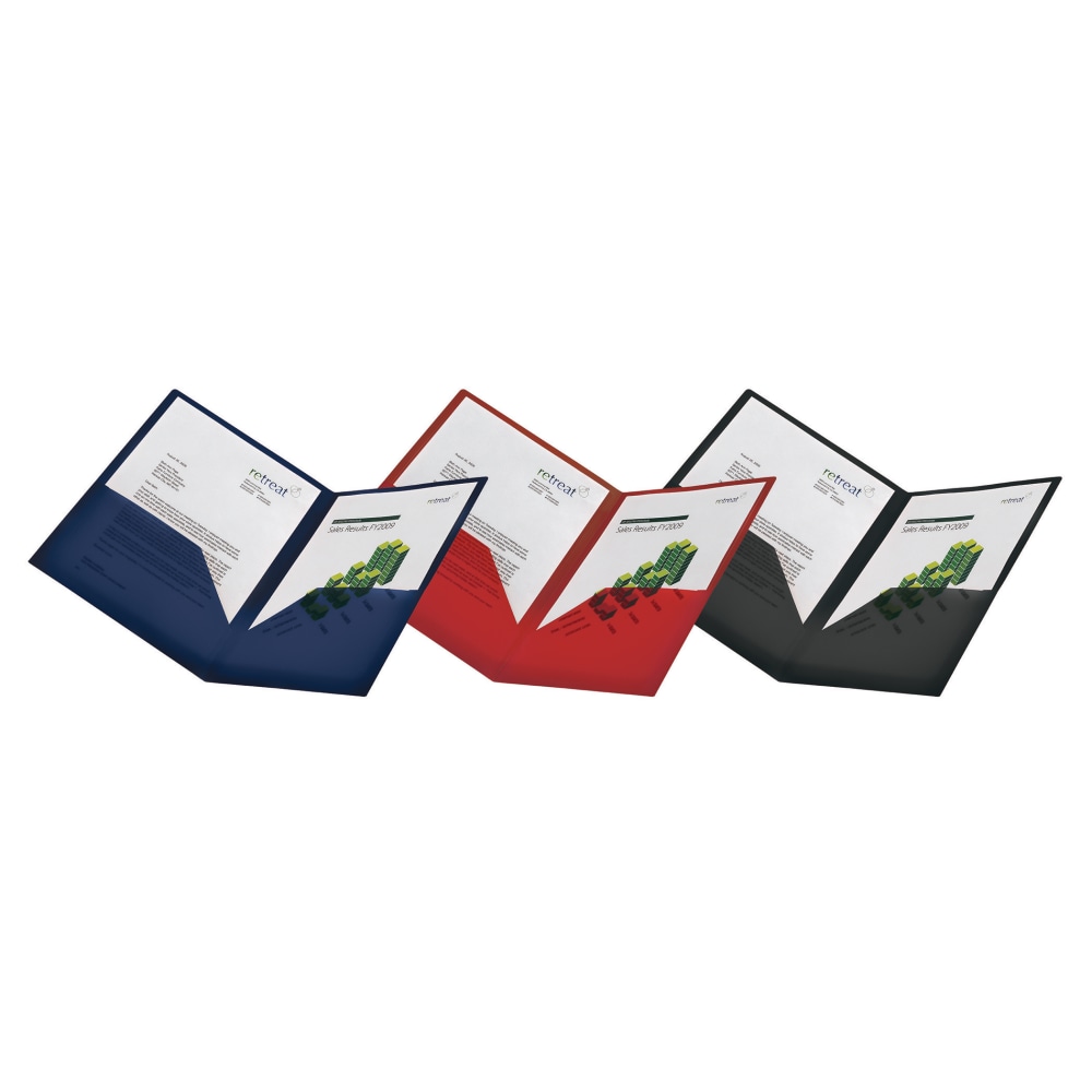 Office Depot® Brand 2-Pocket Transparent Poly Folder, Letter