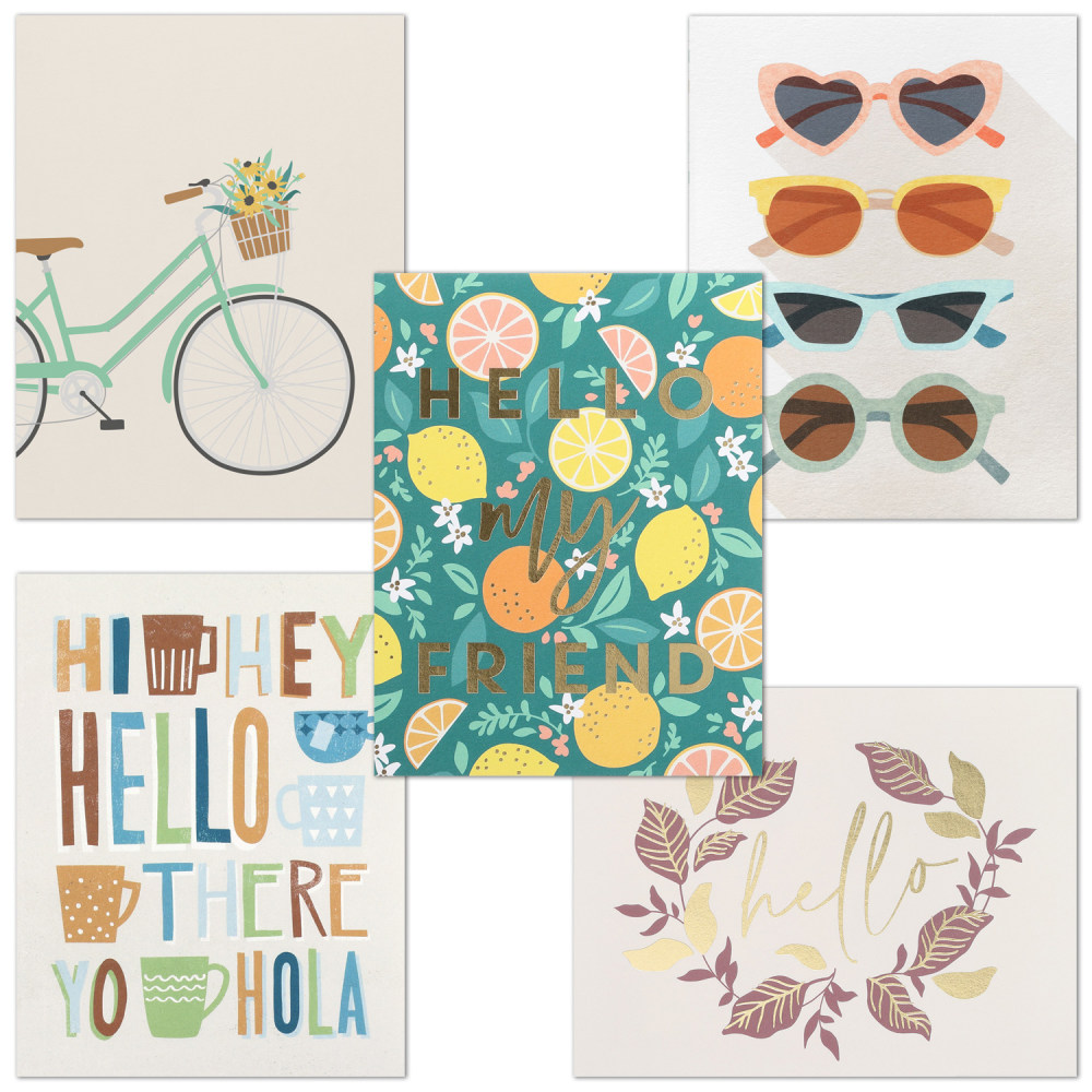 Custom Thank You Card Assortment With Blank Envelopes,