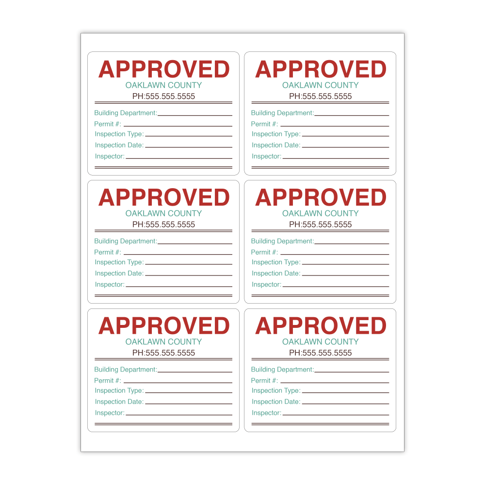 Custom Printed 3-Color Laser Sheet Labels And Stickers,