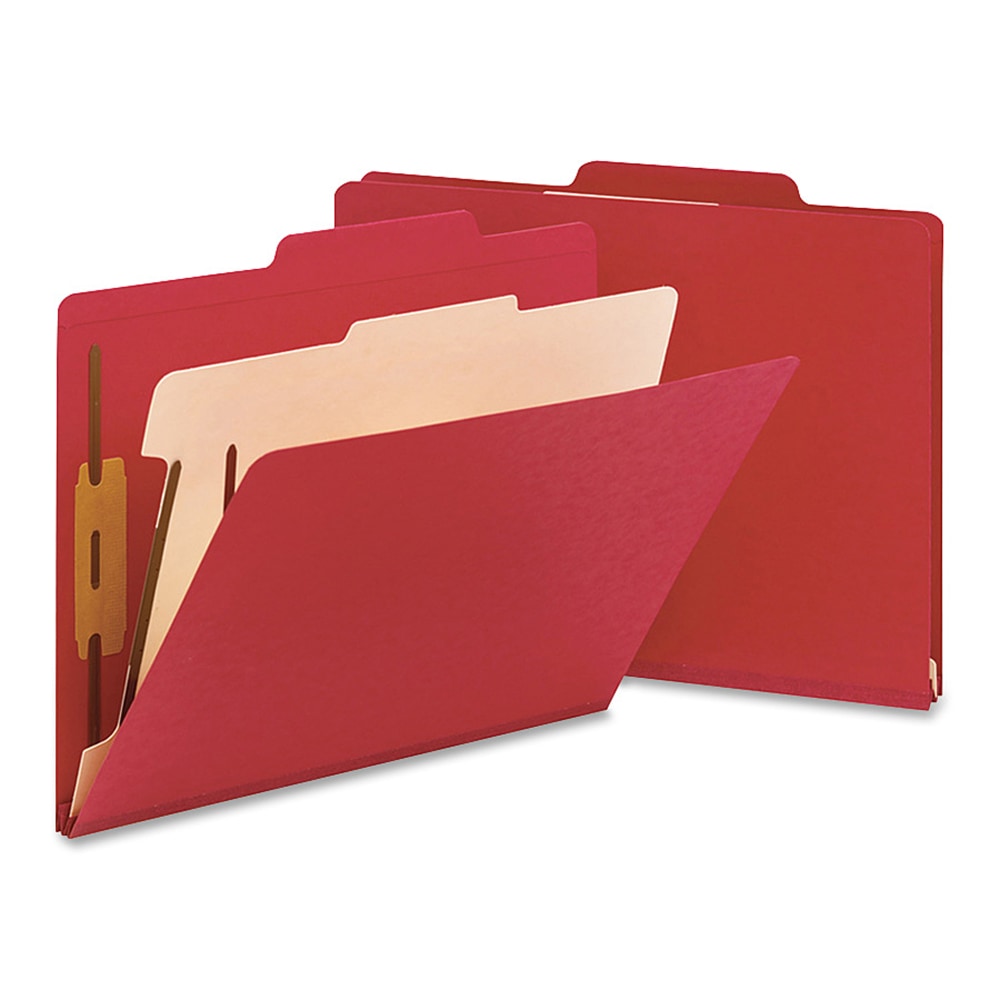 Smead® Top-Tab Color Classification Folders, Letter Size, 2"