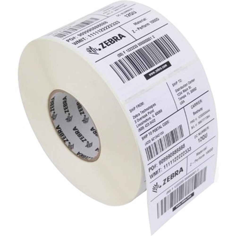 Zebra Tag Paper, E62143, 4" x 6", Thermal