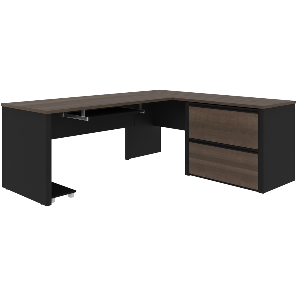Bestar Connexion 72"W L-Shaped Corner Desk With Lateral