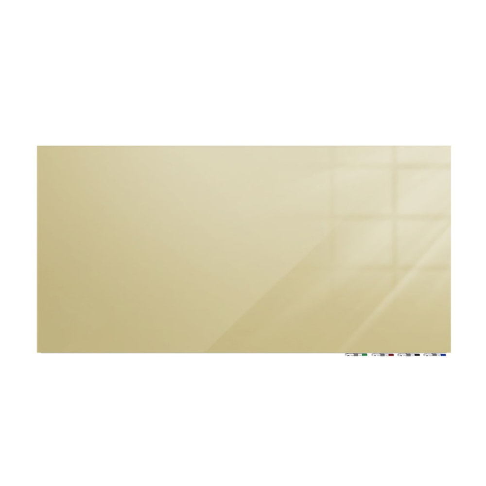 Ghent Aria Low Profile Magnetic Dry-Erase Whiteboard, Glass,