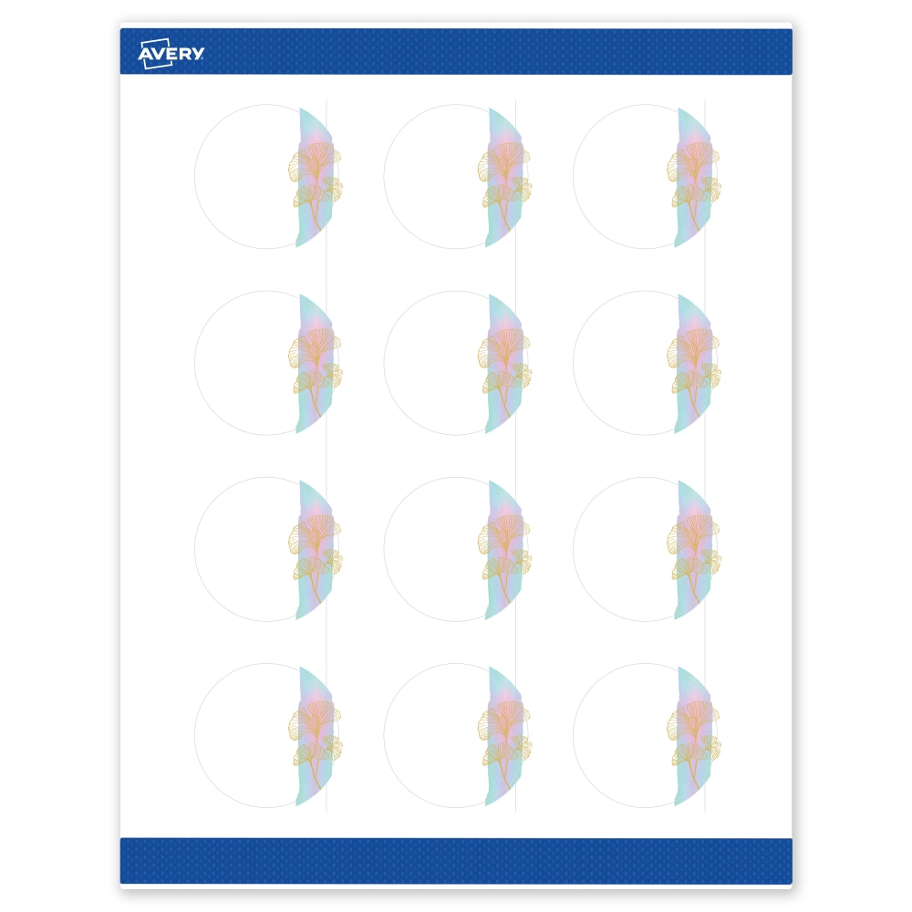 Avery® Printable Labels With Sure Feed® Technology, S00-EVF,