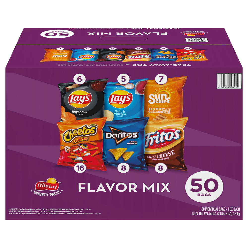 Frito-Lay Flavor Mix Variety Pack, 1 Oz, Total