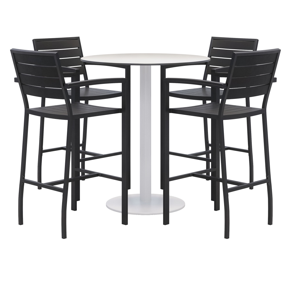 KFI Studios Eveleen 5-Piece Outdoor Patio Set, 33-13/16”H
