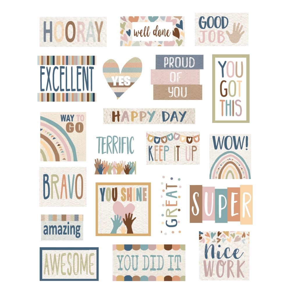 Teacher Created Resources Stickers, 3/4" to 1-3/4",