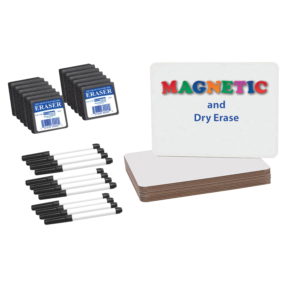 Flipside Magnetic Dry-Erase Board Class Pack, 9" x