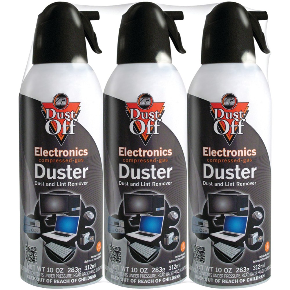 Dust-Off Disposable Dusters, 10 Oz, Pack Of 3