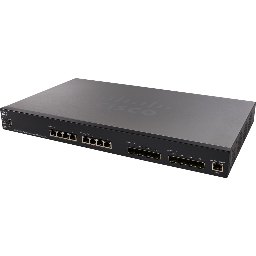 Cisco SX550X-16FT 16-Port 10G Stackable Managed Switch -
