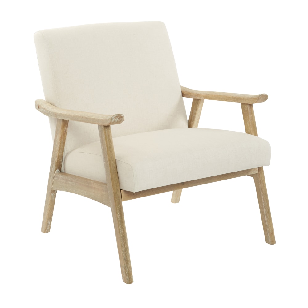 Ave Six Work Smart™ Weldon Chair, Linen/Light Brown