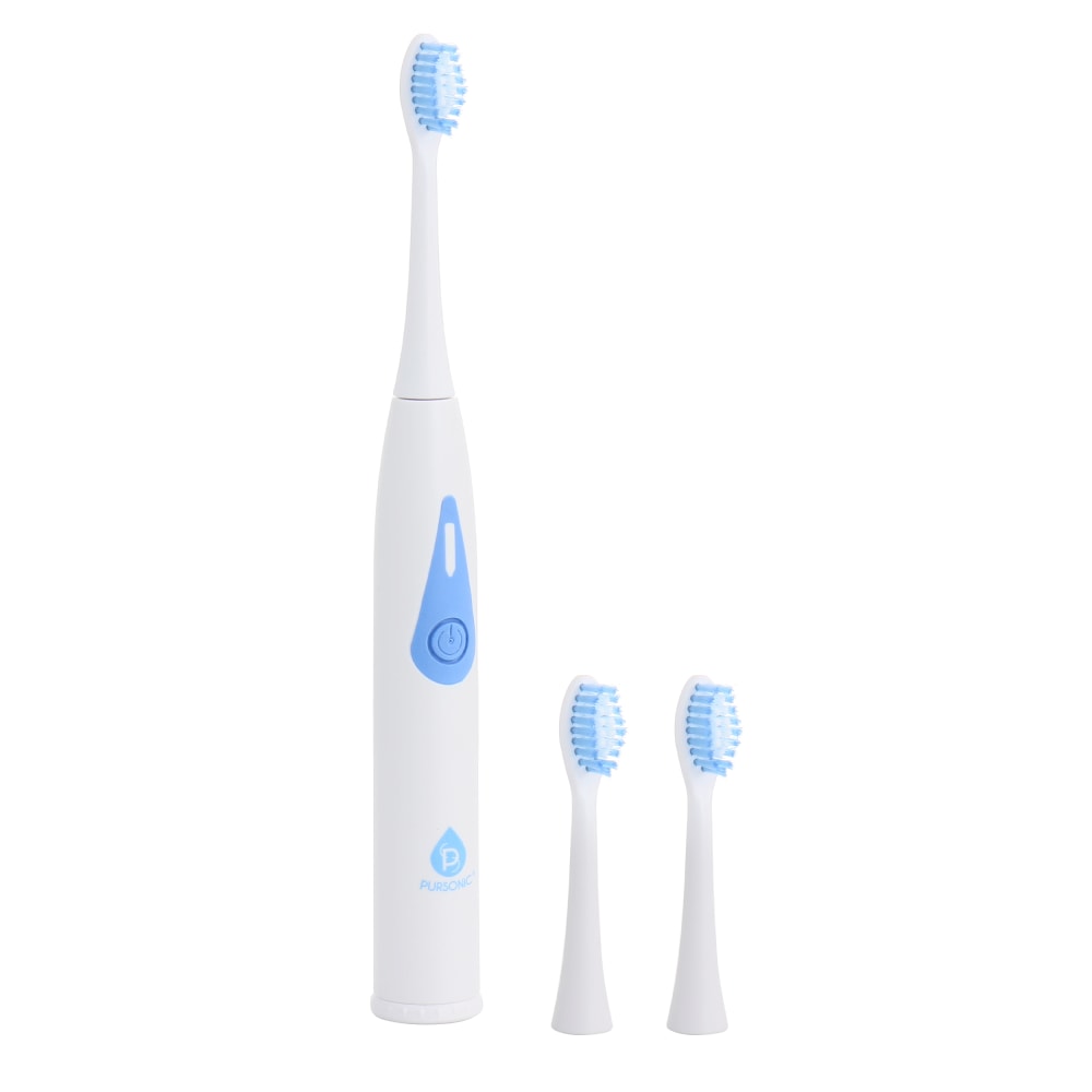 Pursonic TB20 Ultrasonic Electric Toothbrush With 3 Brush