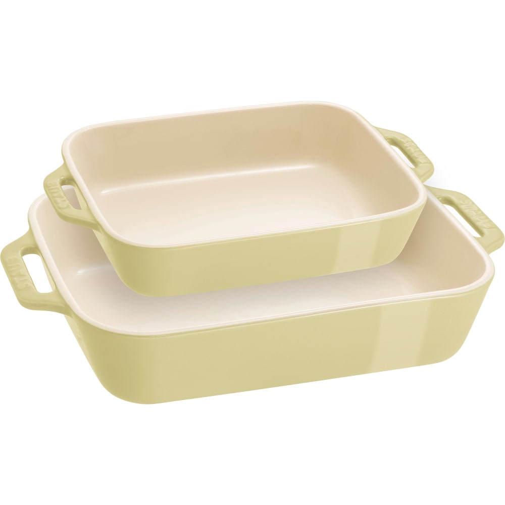 Staub 2-Piece Baking Dish Set, Macaron Pastel Green