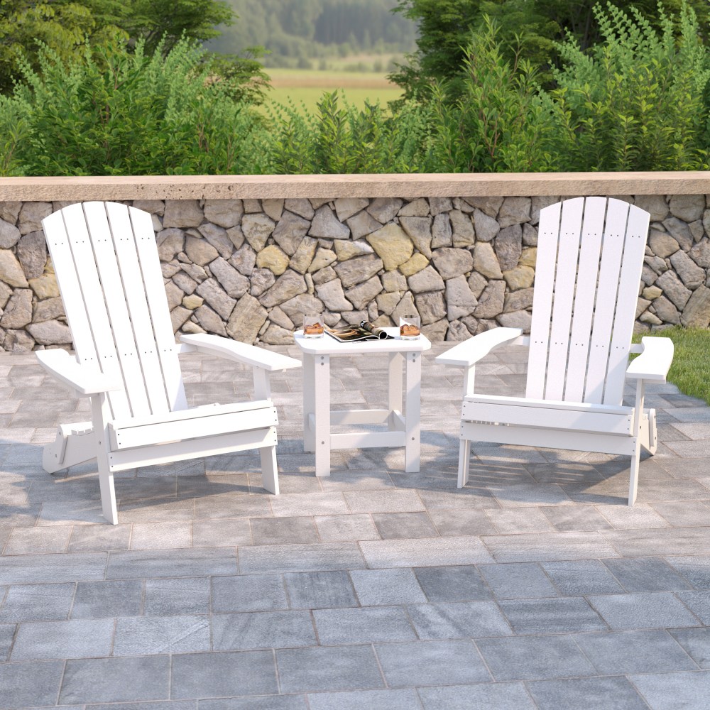 Flash Furniture Charlestown All-Weather Poly Resin Folding