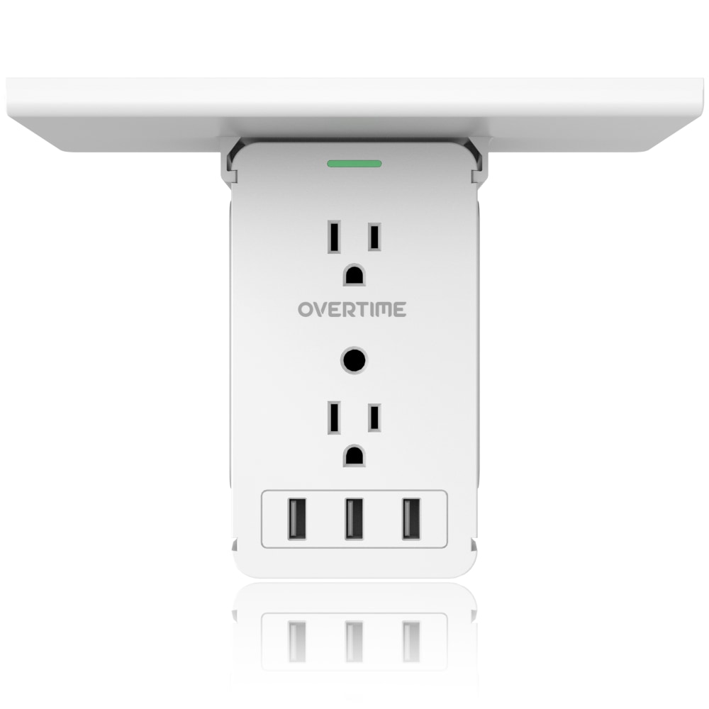Overtime Multi-Plug Outlet Extender, 5-1/2” x 8” x