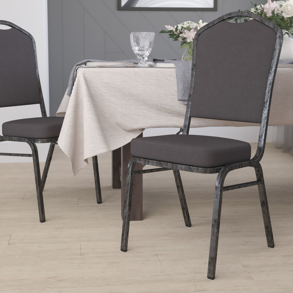 Flash Furniture HERCULES Fabric Crown-Back Stacking Banquet