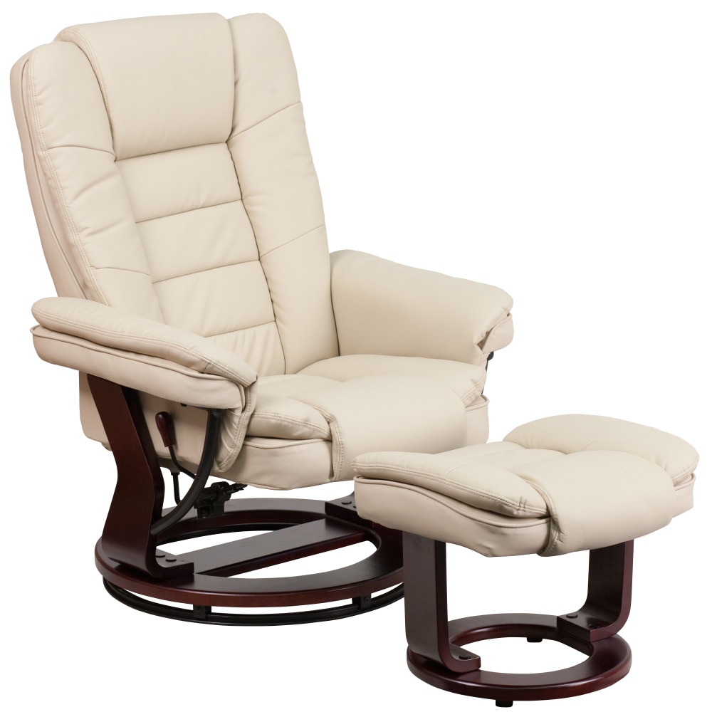 Flash Furniture LeatherSoft™ Faux Leather Recliner And Ottoman,