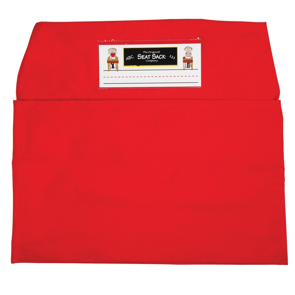 Seat Sack Chair Pocket, Medium, 15", Red, Pack